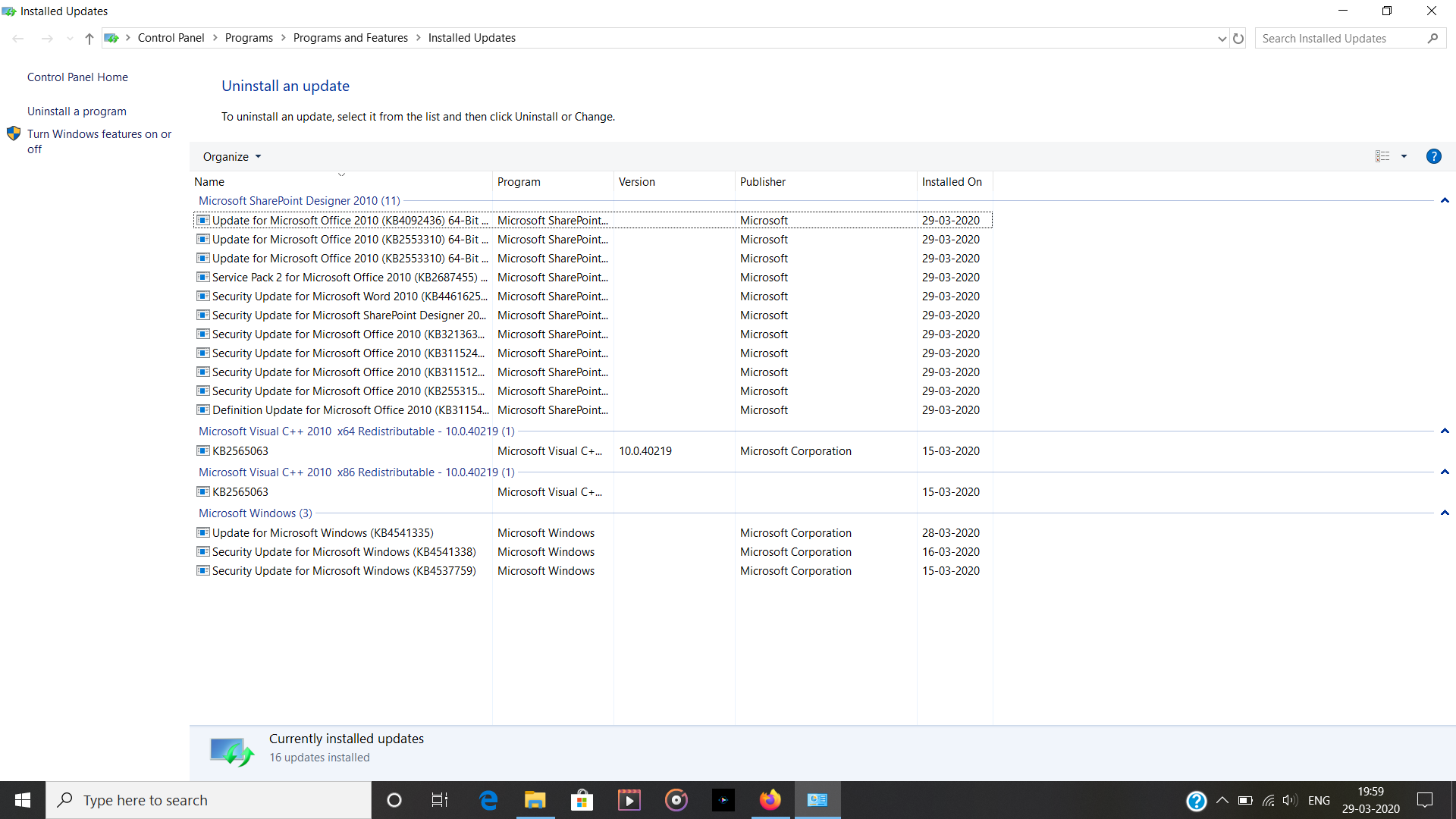 asking about system files cleanup and latest cumulative update is not unninstalling and... 18f8ac46-8659-4fcc-9b2e-0dffa9de5941?upload=true.png