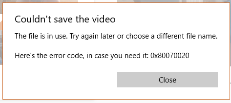 Error: 0x80070020 The file is in use while exporting a video from Photos app 190093c3-ffc9-436b-b73a-f80cc65fe6b7?upload=true.png