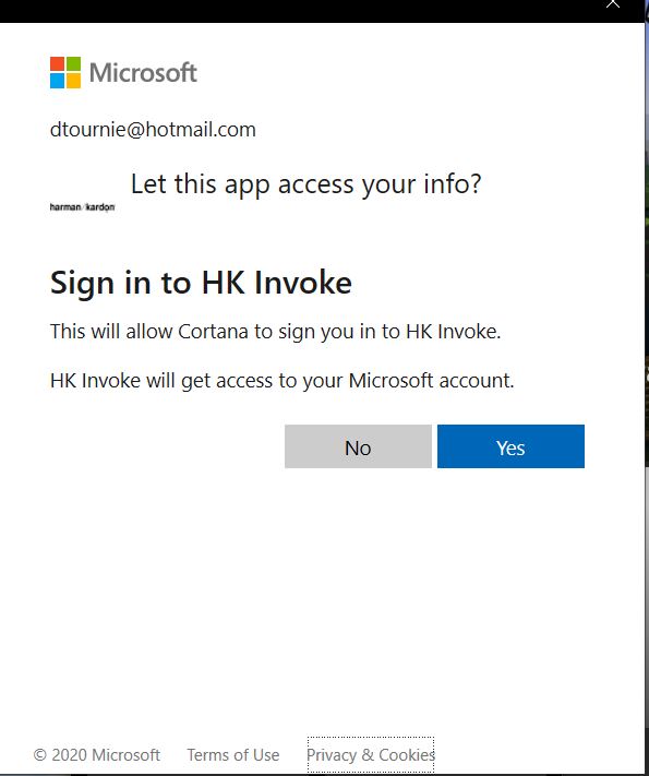 I can't setup Harman Kardon Invoke 190c7e4b-88fe-462b-a00e-317344baf404?upload=true.jpg