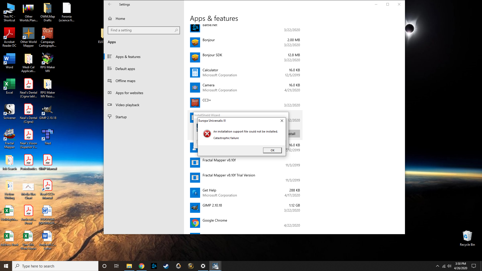 Catastrophic error message when trying to uninstall a program. 19261be6-23d0-463f-a845-752ea975ec14?upload=true.png