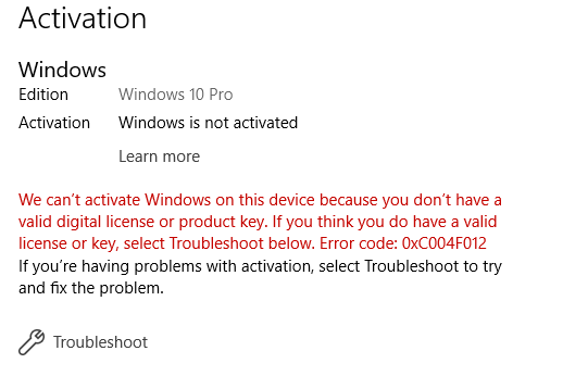 how to fix Windows 11 activation error 0xC0020036 196250d1531906260t-windows-not-activated-error-0xc004f012-0xc0020036-1.png