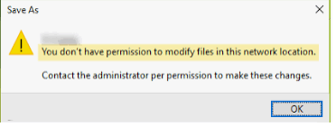 "You do not have permission to modify files in this network location." multiple users,... 1962ef6a-ea19-42c9-af86-6e073e438426?upload=true.png