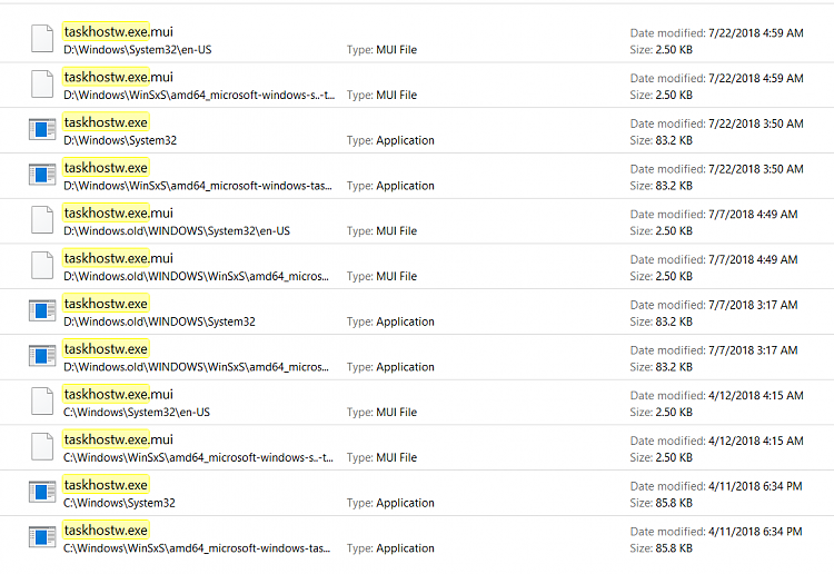 Under taskmanager I have 2 TaskHostw.exe’s running. Is that normal? 197805d1532995899t-taskhostw-tying-access-your-webcam-taskhostw-exe.png