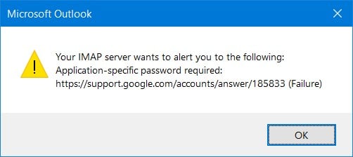 Can you help with an OAuth 2.0 error in Outlook for Google mail? 198182d1533369007t-support-google-oauth-outlook-windows-unsecure-app.jpg