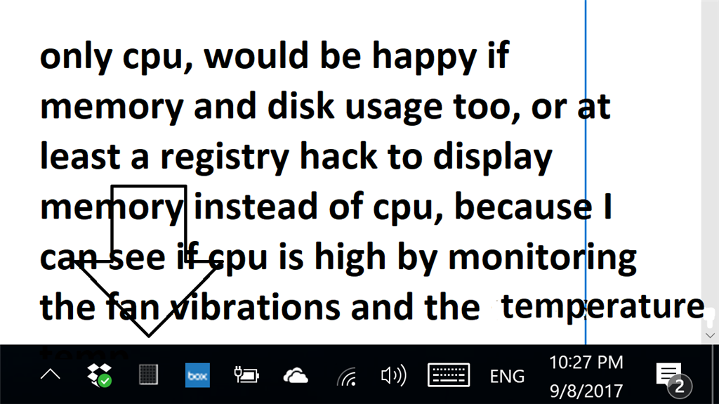 How to make icon of task manager in system tray to display percent of ram instead of cpu 19e33bf2-76b7-4a73-b8e5-e451a4bca2d3.png