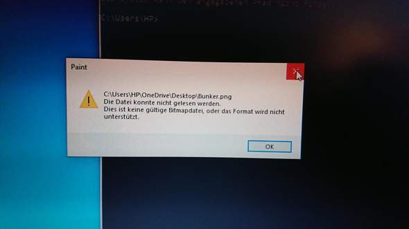 Hi, all files created with Paint and all photos in my folders can't be opened anymore? 1_big.jpg