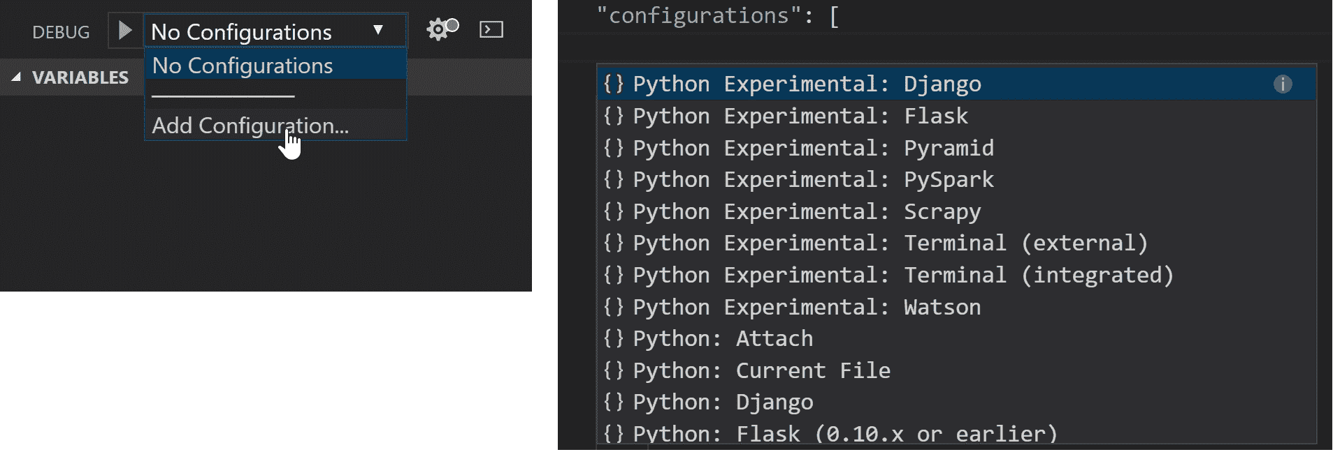 August 2018 release of Visual Studio Code version 1.27 1_ExperimentalDebugConfigs.png