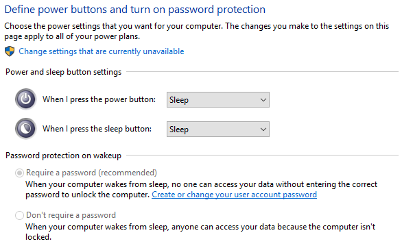Windows 10 no password prompt after sleep 1a20d05b-d06d-4e85-b3f6-d20141eecf3e.png