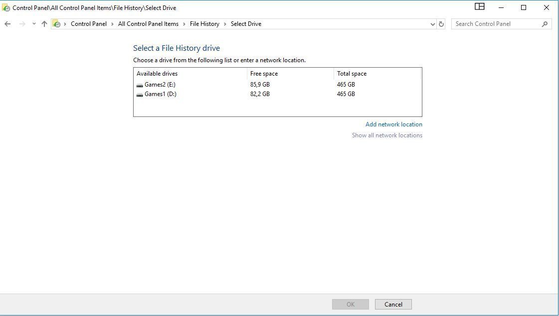 File History (Backup) is not letting me choose my external drive...... 1a8213ff-6a93-4ba1-99d2-8c0383a37fcf?upload=true.jpg