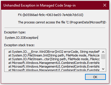 Event viewer : error when creating custom view 1a8f9ca8-e9cc-403c-a90a-9e30c5b5c5be?upload=true.png