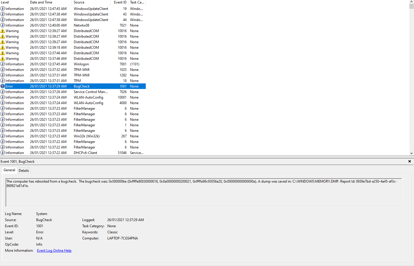 Random Blue Screen after windows update 2 days after updating 1a9904aa-4bc0-4844-b74f-0b5acd8834e7?upload=true.png