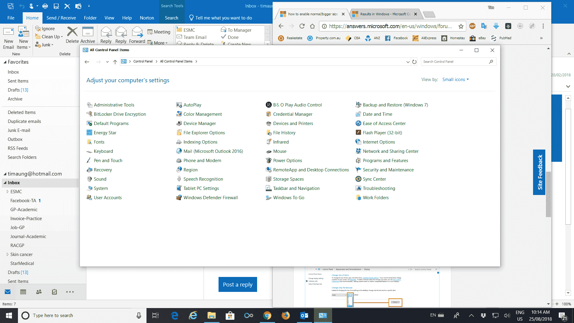 How to enable normal standard/bigger size from small FONT size in toolbar (menus), folders... 1b5be670-d67e-46a8-ab29-dbdf782fe788?upload=true.png