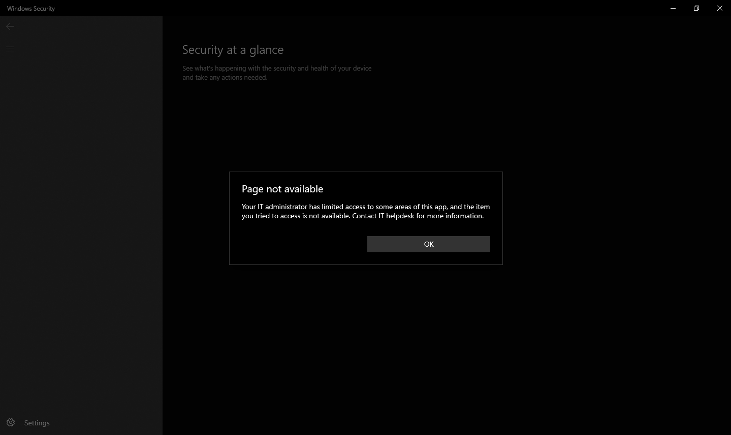 "Your IT Administrator Has Limited Access To Some Areas Of This App" Problem. 1b964531-dfc6-41c0-8768-78e15e01425f?upload=true.png