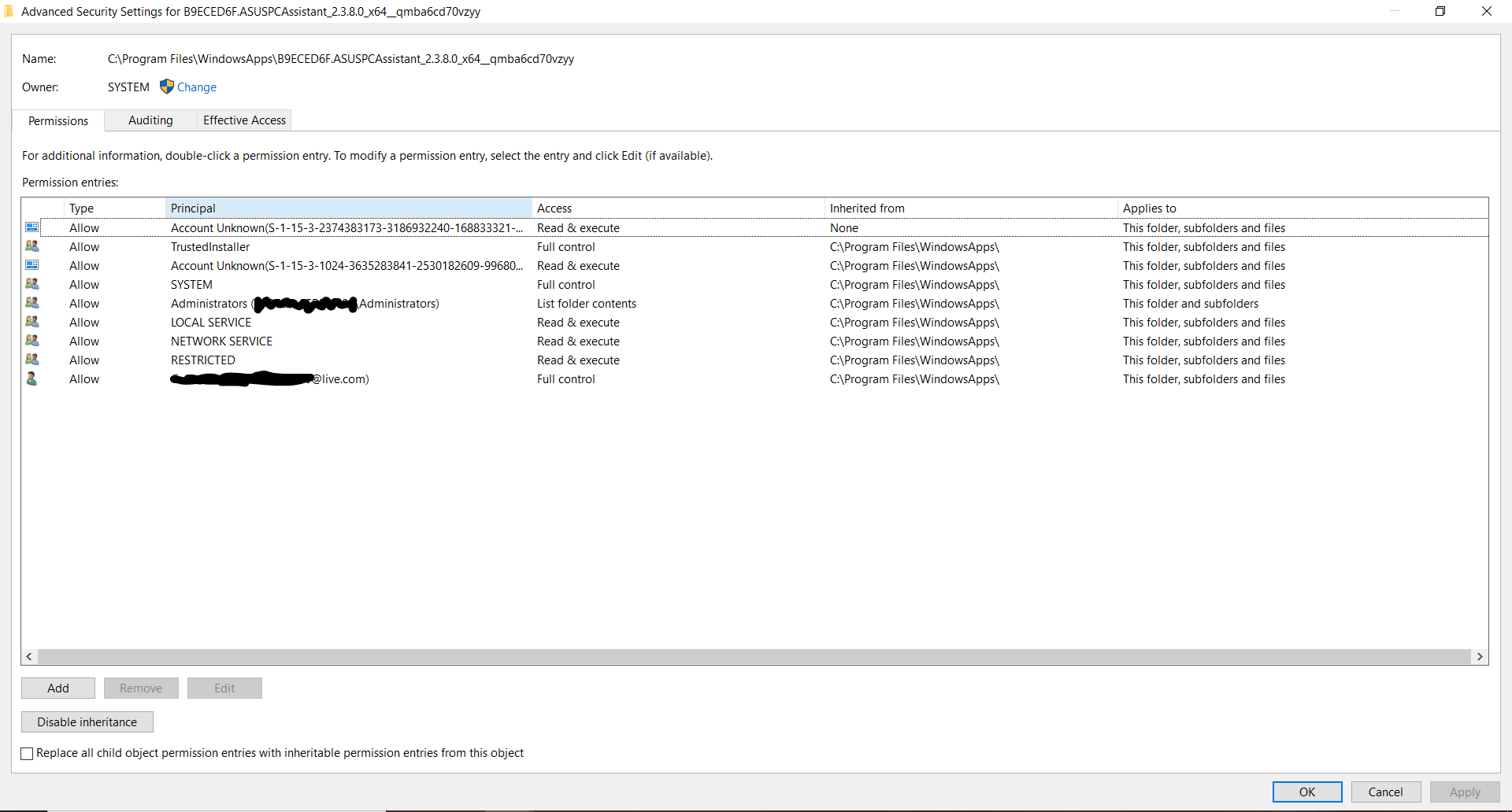 Access error popup on windows 10 64 bit 1bf58006-96cf-4b86-9cb6-f5f369086db6?upload=true.png