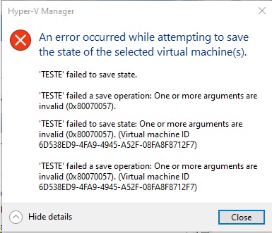After W10 1903 upgrade, Hyper-V save function stopped working: One or more arguments are... 1c1b067a-d050-43e7-834b-3e559bf0526f?upload=true.jpg