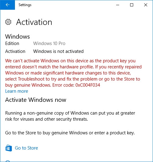 Activation failure after Windows 10 downgrade: Error code 0xC004F034 1c20b6c1-95fd-4683-bf8c-9ef840931c3d?upload=true.jpg