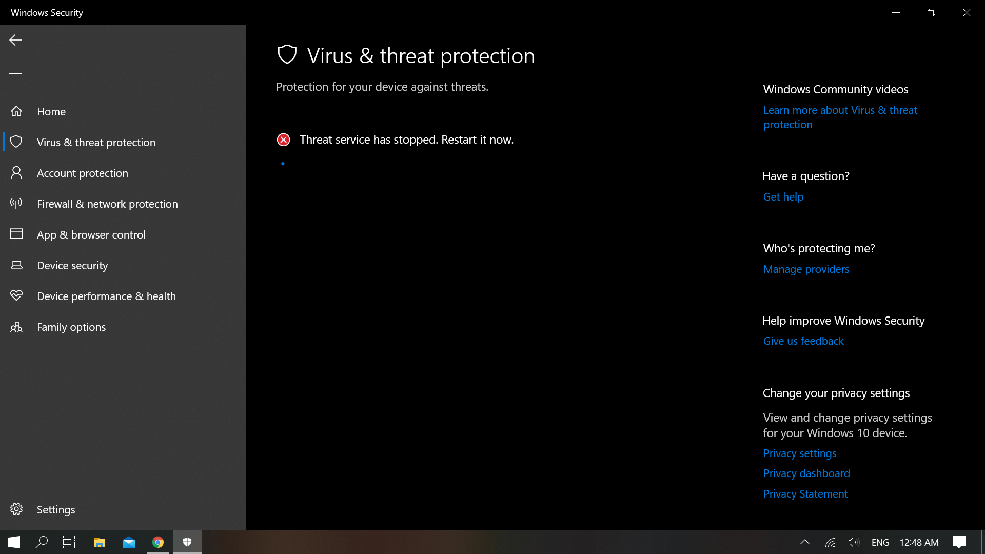 Cannot turn on Real-time Protection in Windows Security 1c467426-73a9-4af2-a29e-f3b811e8d2d2?upload=true.png
