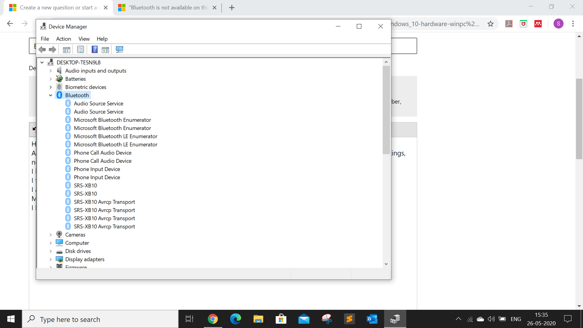 windows 10 no bluetooth capability