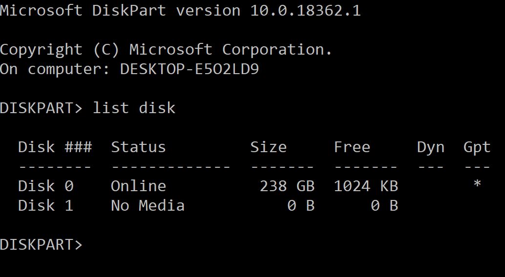 USB detected as "Disk" AND "Disk 1" but "No Media" and 0 mb space. 1cb6498d-0c22-4e54-a12e-aa00e5fc30ad?upload=true.jpg