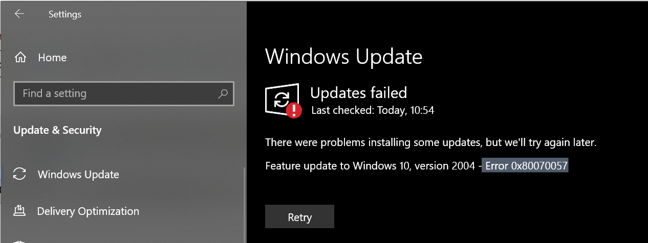 Windows Update: Error 0x80070057 while trying to update to Windows 2004 20H1 1cc80ab9-f54d-40c2-8062-2ea3cd3dbcf5?upload=true.png