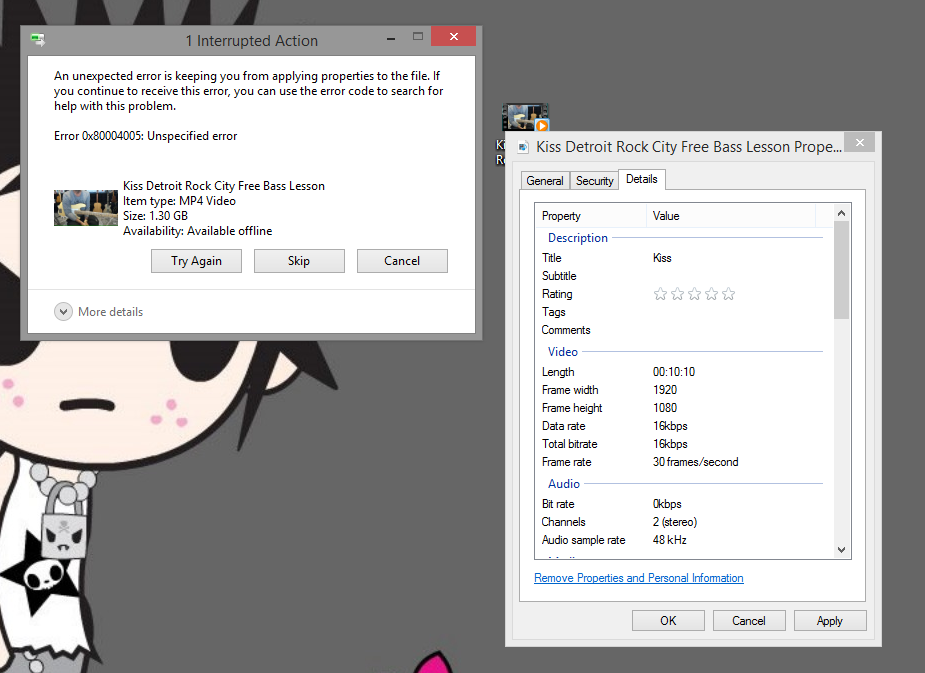 Windows Media Player Error!  Will Not Allow Details To Be Added To A Video File! 1d3593df-2cd0-418e-bc48-50b5cc15845a?upload=true.png