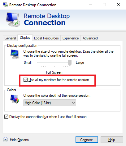 Remote Desktop UI, allow choosing which monitors to use. 1d5f6269-884d-47d3-ada8-a4bdebe53fc3?upload=true.png