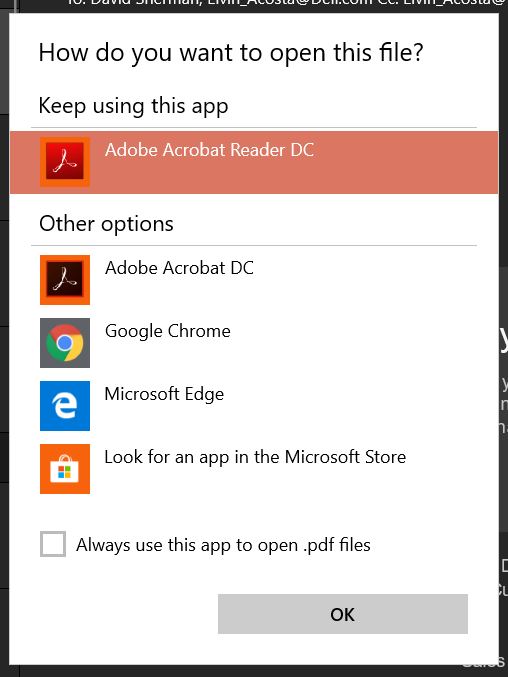 Windows 10 - Mail App - Not Saving "How do you want to open this file" selection 1d84b785-fb5f-4a11-a5e8-060994e49dd1?upload=true.jpg