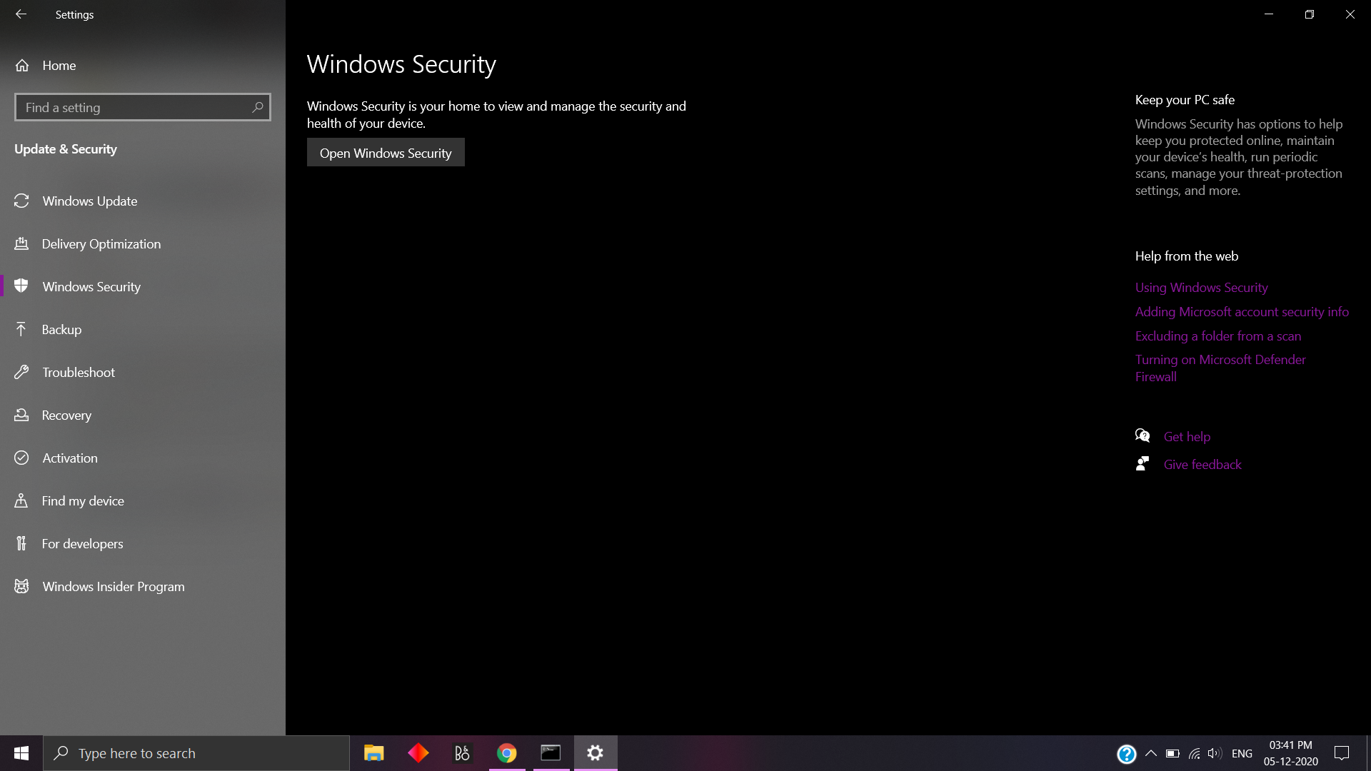 Windows Security page in settings blank. Cannot repair upgrade using Windows Media Creation... 1e73fa74-5d8c-4cf0-a92c-251872f9c7b3?upload=true.png