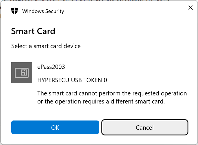 The smart card cannot perform the requested operation 1e99fb4d-8de6-4935-9b5f-89ae886d6d6a?upload=true.png