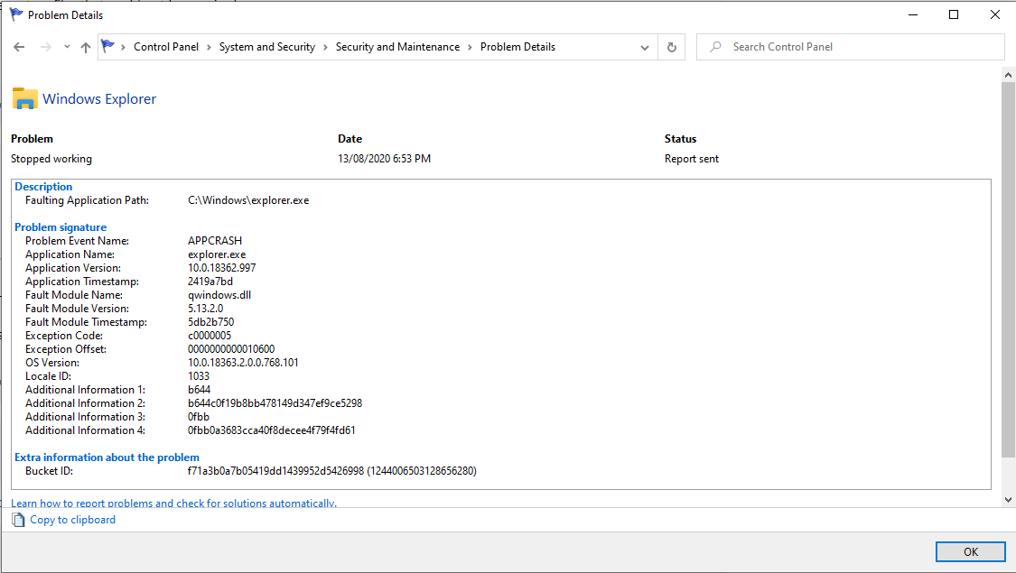 Windows explorer keeps crashing from qwindows.dll 1ef67ec5-3d46-4901-b135-00d65ec16aec?upload=true.png