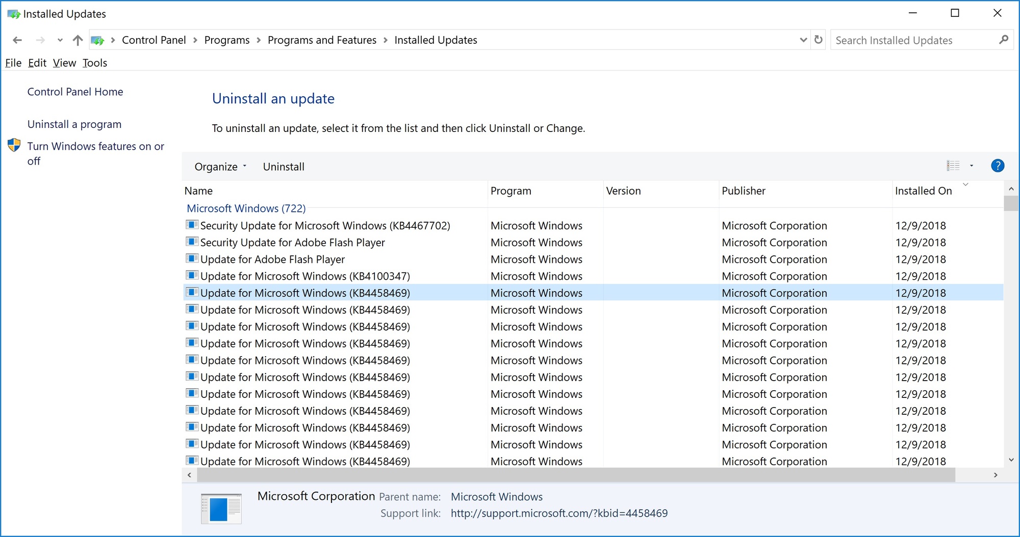 KB4458469 seems to have "installed" ~700 times? 1efd6fcb-ae98-4f8a-abe8-7de391385684?upload=true.jpg