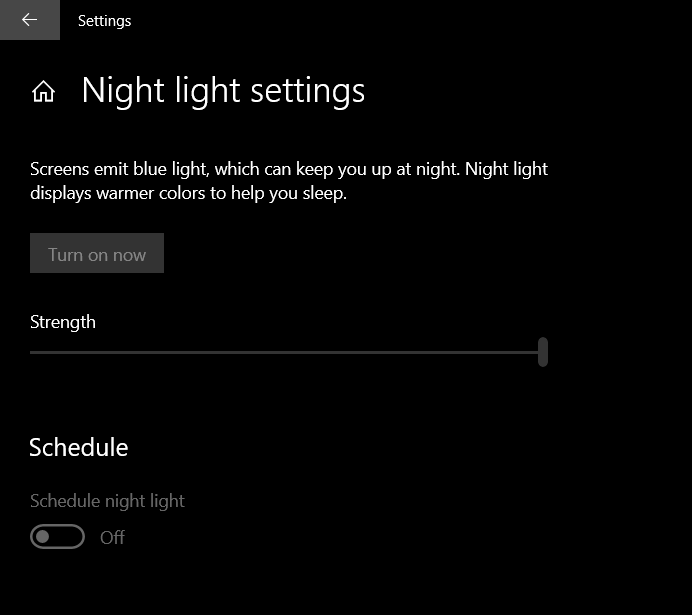The night light mode greyed out Win10 1f18cbc5-f370-4668-b5b7-ece9b9ffb72d?upload=true.png