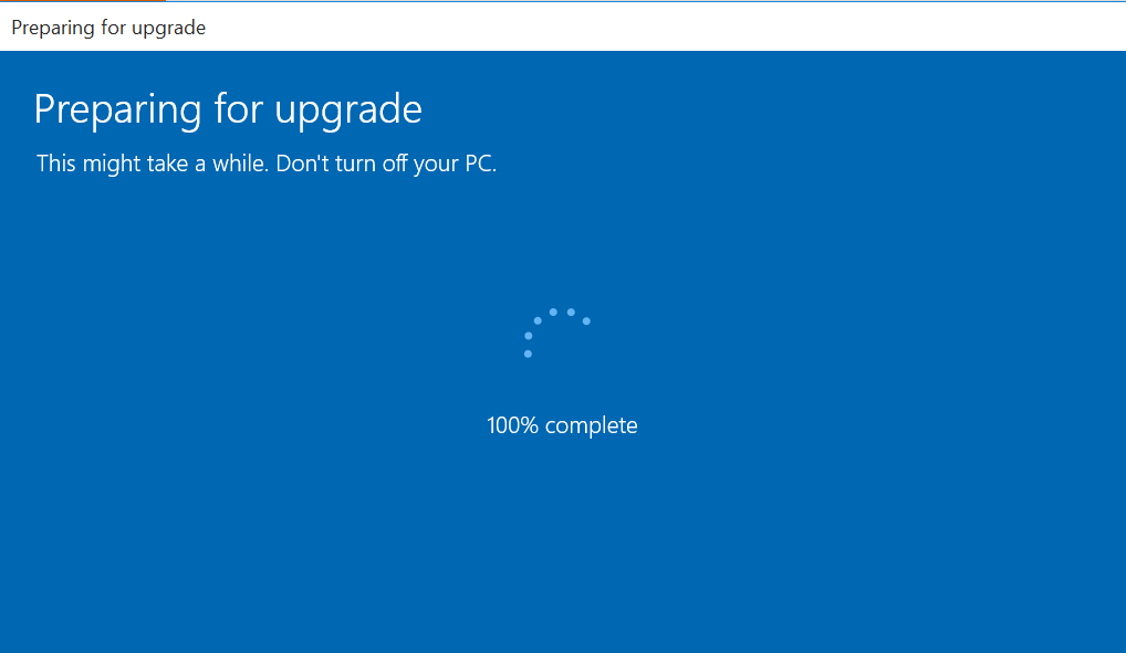 Upgrading to Windows 10 Pro stuck at 100% Complete 1f4db9cc-dd69-41eb-b4d9-6e7f4c215cf3.png