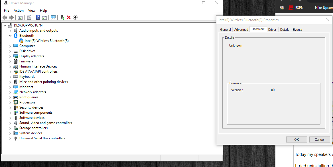 Bluetooth suddenly not working. No symbol in corner. 1fa0ba93-d45b-47fb-886e-cb71c1b5848f?upload=true.png
