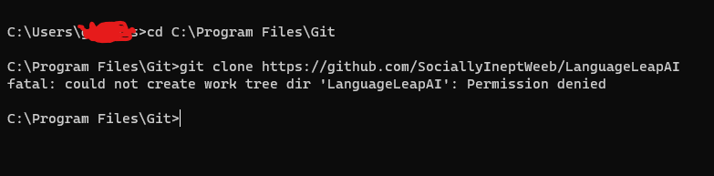 fatal: could not create work tree dir 'audio_extractor': Permission denied 1RaAcl%2b50Xcm8bwcv%2fAvE%2bNPWbFs%2fWEwRcvSJkyZiRVKJpkWU6iPaN1%2buywXPWhF1gYUJDS8zRA0i7brhdo%3d.png