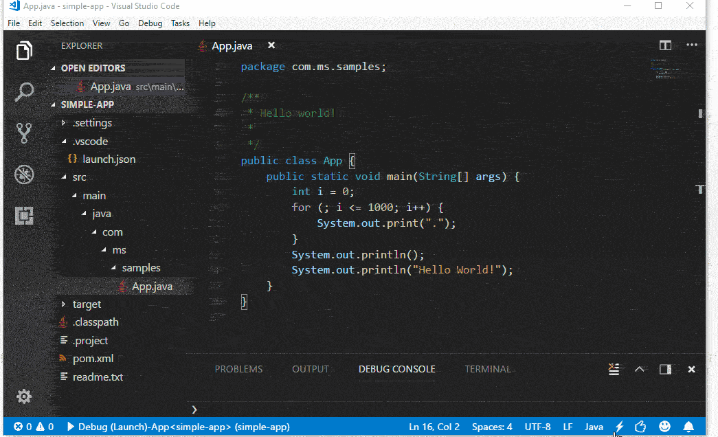 Installing Visual Studio triggers BSOD and stuck at 100% 2018.03.19.Supporting-JUnit-5-in-Visual-Studio-Code.ConditionalBP.gif