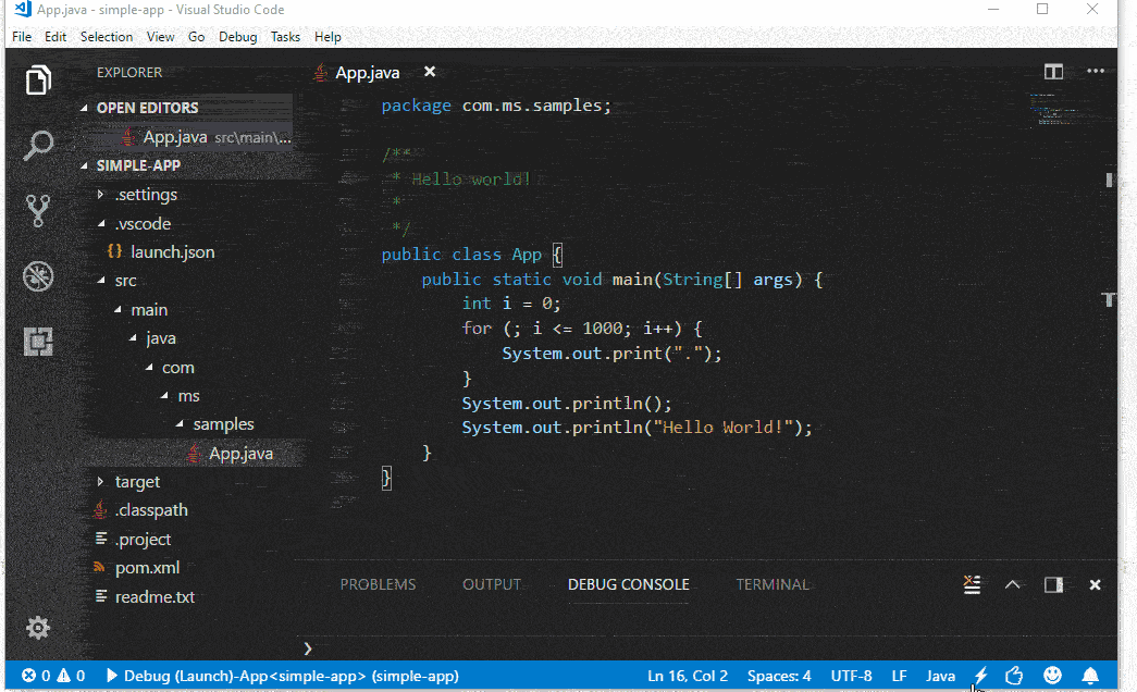 Can I apply a desktop theme without having it stomp all over my Visual Studio color settings? 2018.03.19.Supporting-JUnit-5-in-Visual-Studio-Code.ConditionalBP.gif