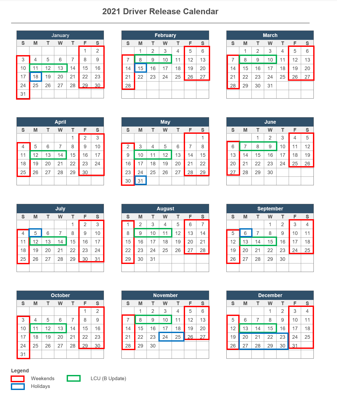 2021 Driver Release Calendar for Windows 10 now available 2021driverreleasecalendar.png