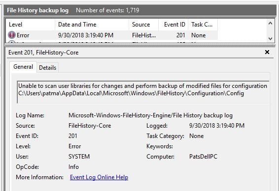 File History can't find folders in libraries for a restore W10 206375d1538413997t-w10-file-history-not-backing-up-selected-folders-log.jpg