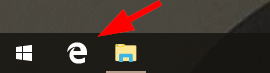 Two white on blue ">" marks on PDF file icons. 206562d1538528074t-making-taskbar-edge-icon-white-000808.png