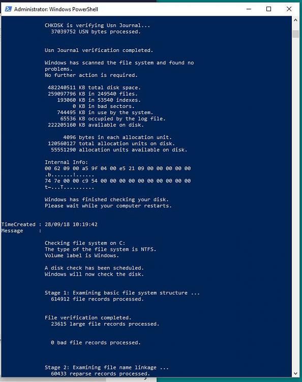 any fixes to windows 11 only doing 50% full voulume when its at 100% yet? 207563d1539077999t-how-do-i-fix-slow-pc-50-disk-usage-but-100-main-hdd-chkdsk-results-2.jpg