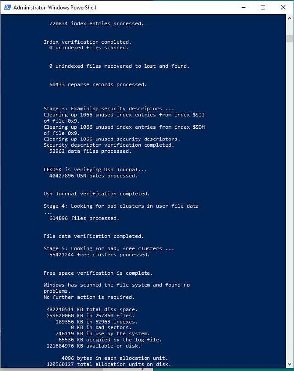 any fixes to windows 11 only doing 50% full voulume when its at 100% yet? 207564d1539077999t-how-do-i-fix-slow-pc-50-disk-usage-but-100-main-hdd-chkdsk-results-3.jpg