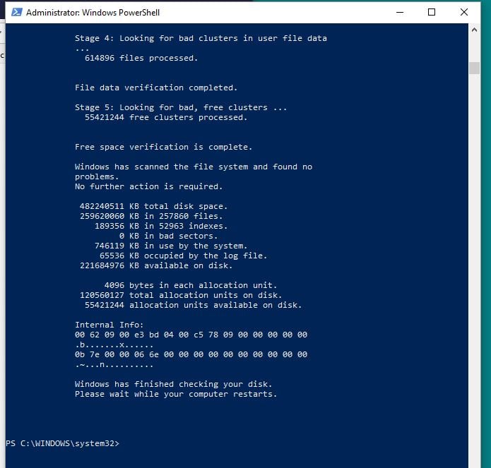 any fixes to windows 11 only doing 50% full voulume when its at 100% yet? 207565d1539077999t-how-do-i-fix-slow-pc-50-disk-usage-but-100-main-hdd-chkdsk-results-4.jpg