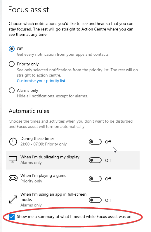 Focus assist summary issues 2079d16b-5044-4912-bfb3-23d1ecbc4a02?upload=true.png