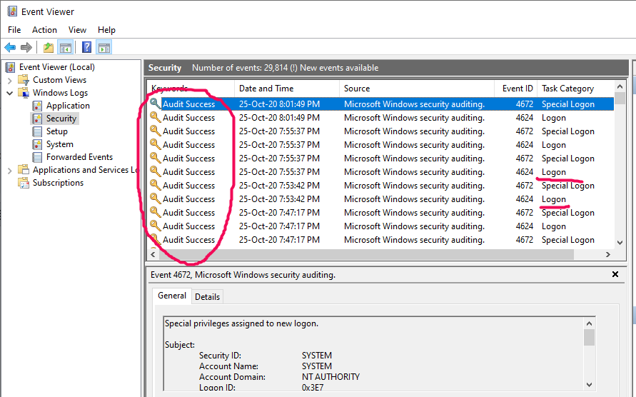 What these audits logs in event viewer? 209f2354-684f-44ef-acdc-7b721d3fc412?upload=true.png