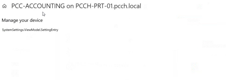 Printer preferences and properties are not available in control panel or settings. 2132f349-ebe3-4a5b-a2c1-e3fd092f4872?upload=true.png