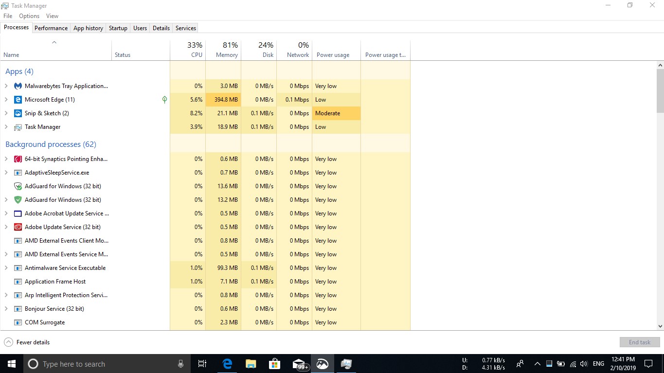 why 'GPU' and 'GPU engine' two properties (in column) are missing from taskbar 2191524b-64ba-47bd-b95c-286423ba7a2f?upload=true.jpg