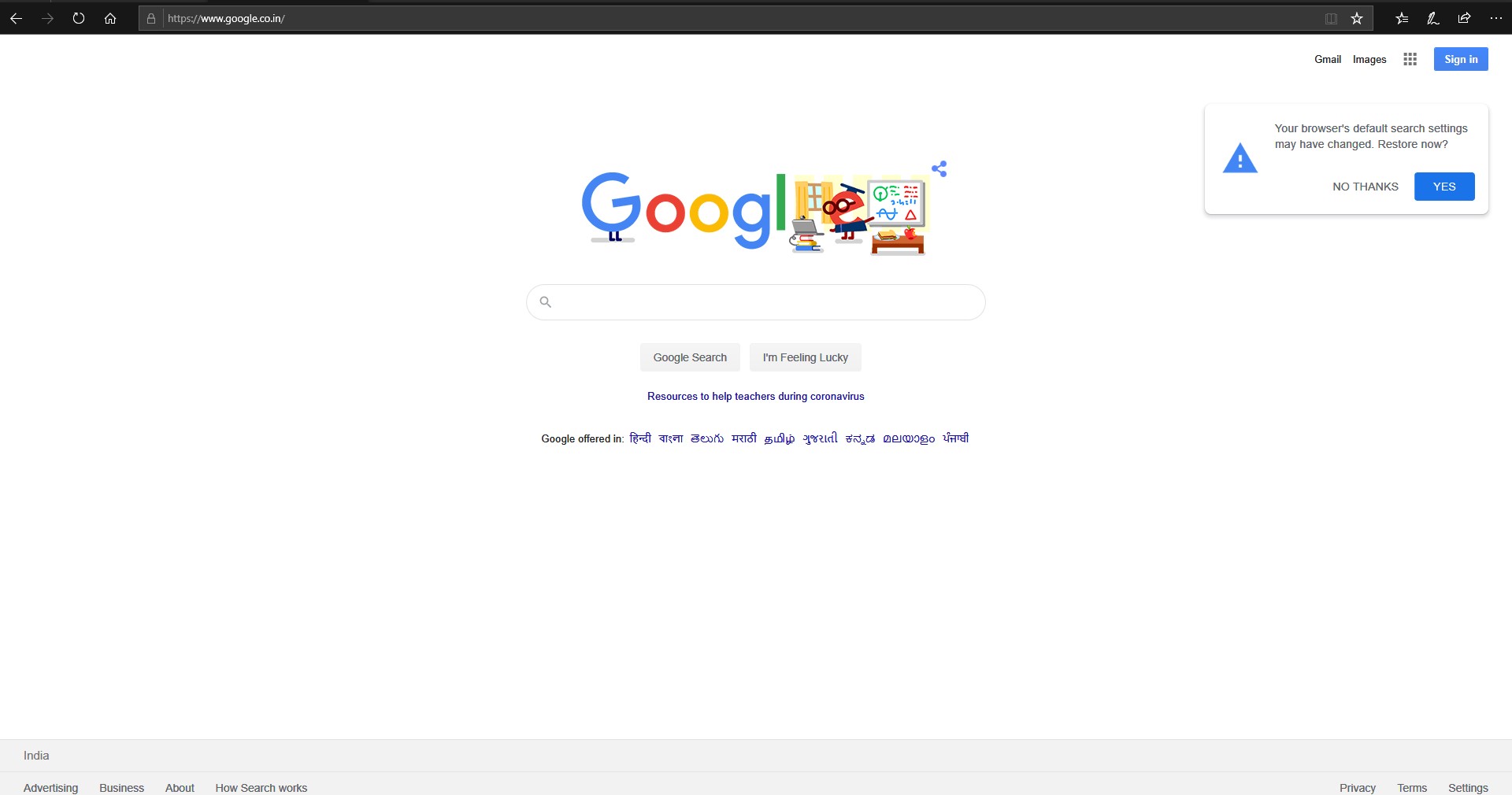 Pop-up message when opening google on Microsoft EdgeLegacy browser 219356b5-b83f-4c70-bc8d-b4df26fe5645?upload=true.jpg