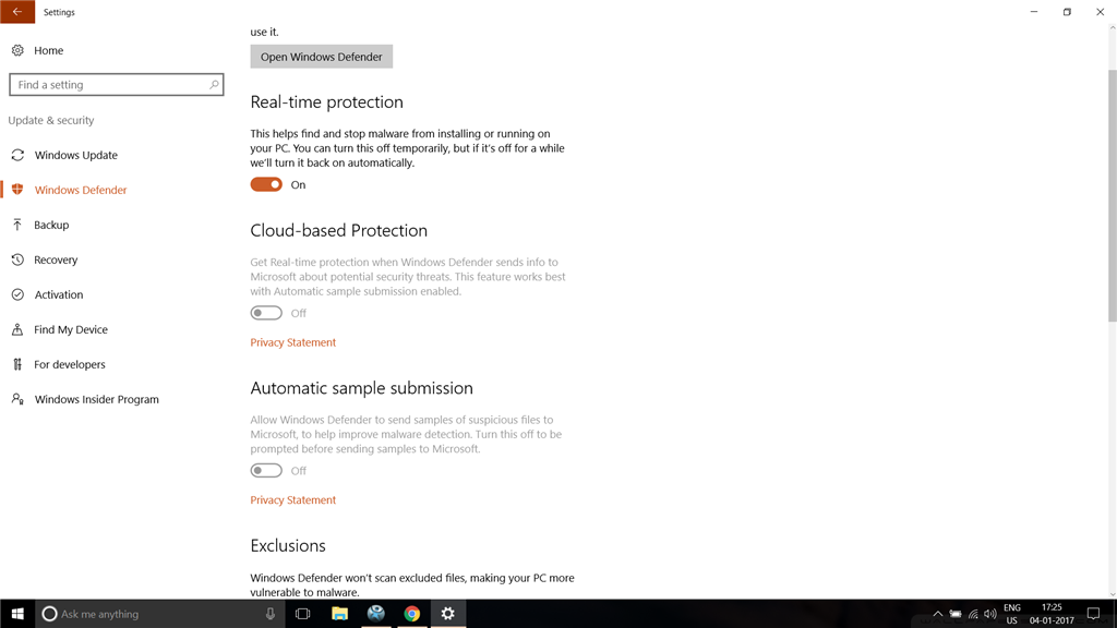 Cloud protection and automated sample submission settings. 21acae15-7e68-4ee8-8350-364308489edc.png
