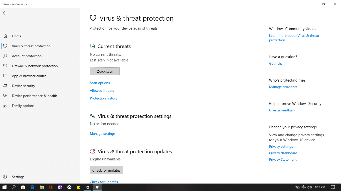 the virus & threat protection quick scan or full scan will stop at around 3000 files... 21c7548e-aab7-48e1-83a5-00ff47acd749?upload=true.png
